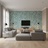 Marion Print Aegean — Living Room Room Setting