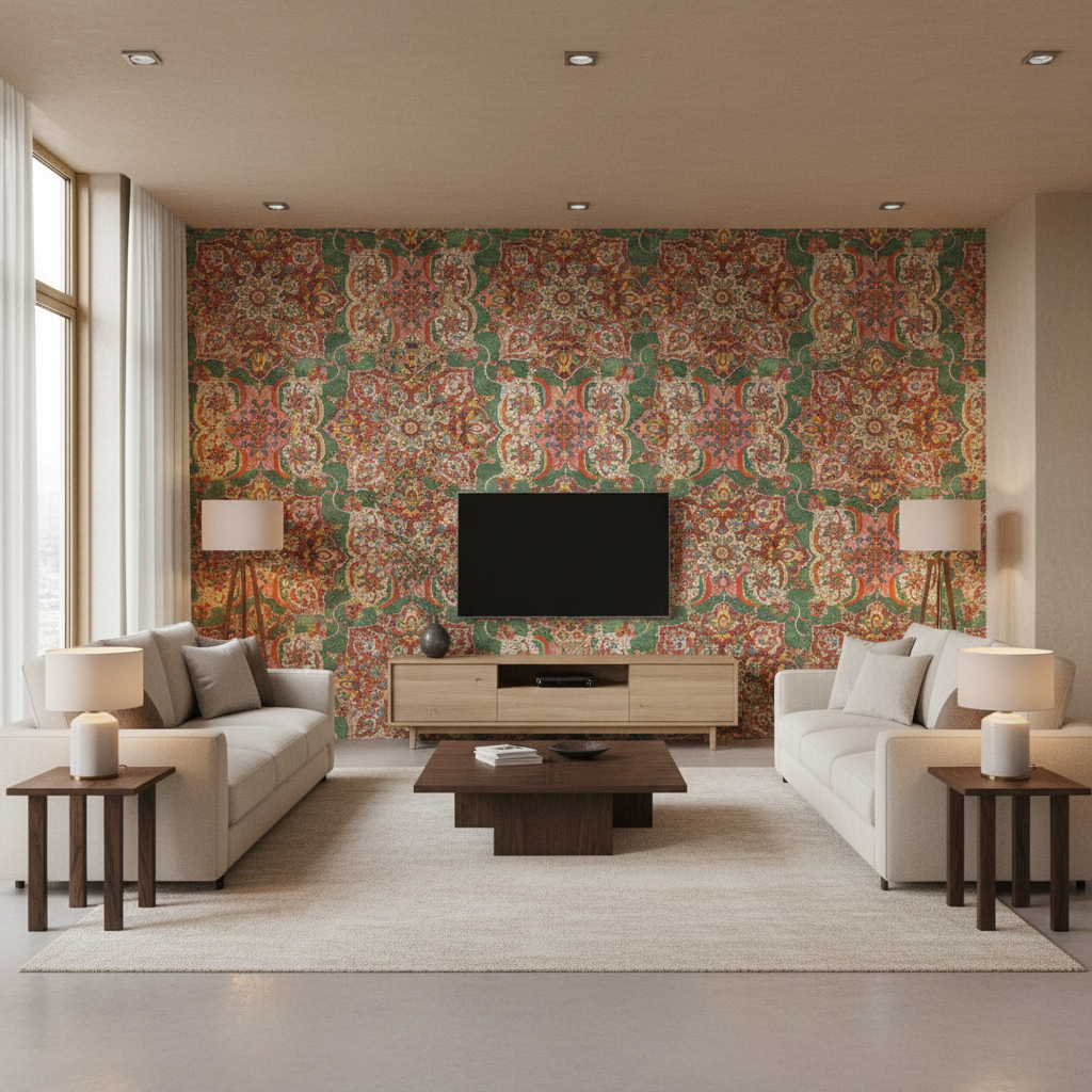 Granada Print Jewel — Living Room Room Setting