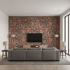 Granada Print Ruby — Living Room Room Setting