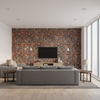 Granada Print Ruby — Living Room Room Setting