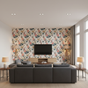 Upton Cotton Tea/Rose — Living Room Room Setting