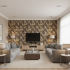 Upton Cotton Java/Moss — Living Room Room Setting