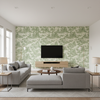 Pagoda Toile sage green — Living Room Room Setting