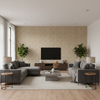 Triana Weave Sand — Living Room Room Setting
