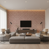 Triana Weave Brick — Living Room Room Setting