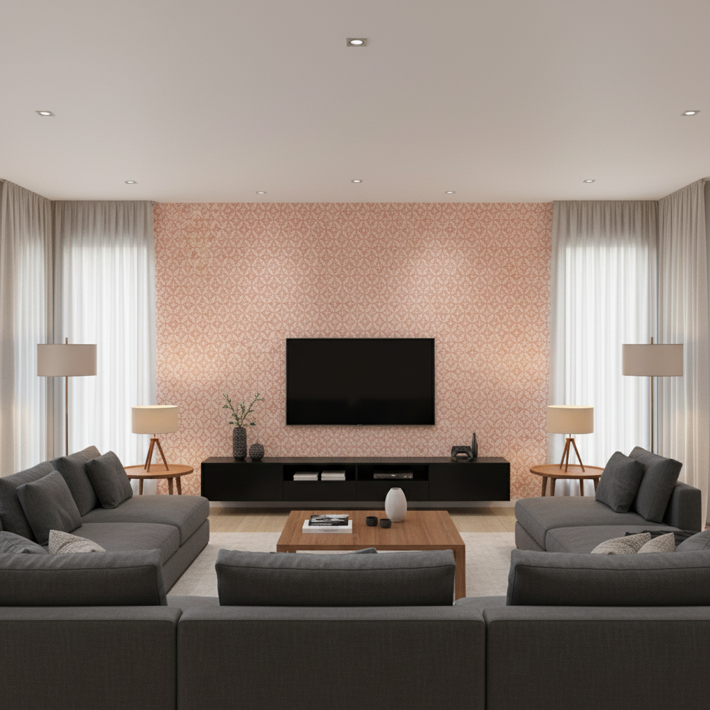 Triana Weave Petal — Living Room Room Setting