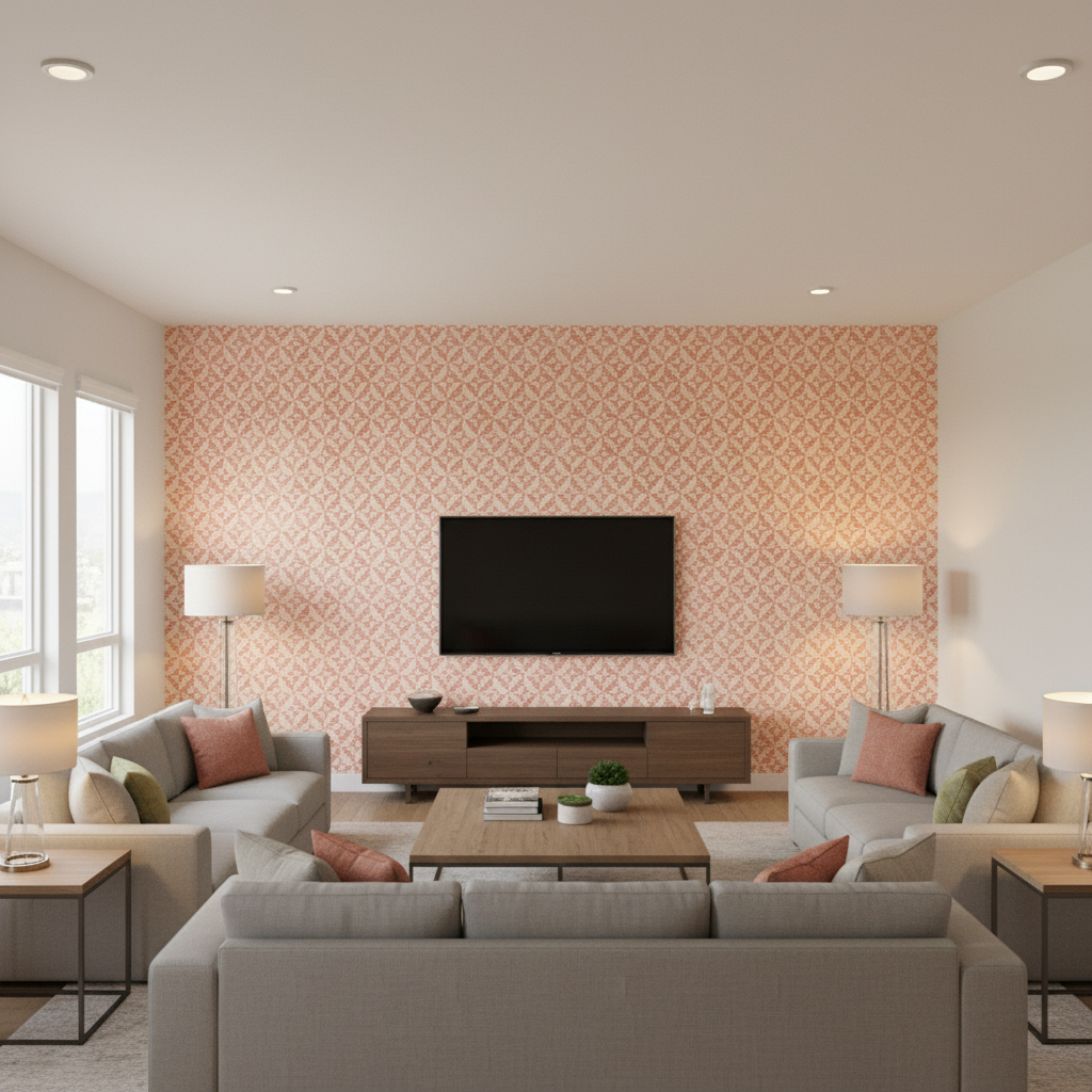 Triana Weave Petal — Living Room Room Setting