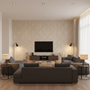 Prado Weave Dune — Living Room Room Setting