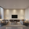 Alfaro Weave Stone — Living Room Room Setting
