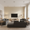 Alfaro Weave Stone — Living Room Room Setting