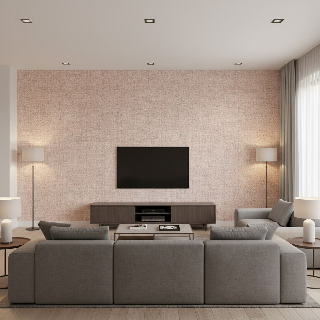 Alfaro Weave Brick — Living Room Room Setting