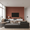 Leon Weave Brick — Living Room Room Setting