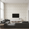 Lillie Embroidery Ivory — Living Room Room Setting