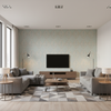 Lillie Embroidery pale green — Living Room Room Setting