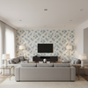 Boutique Floral Blue — Living Room Room Setting