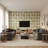 Calico Vine Greenery — Living Room Room Setting