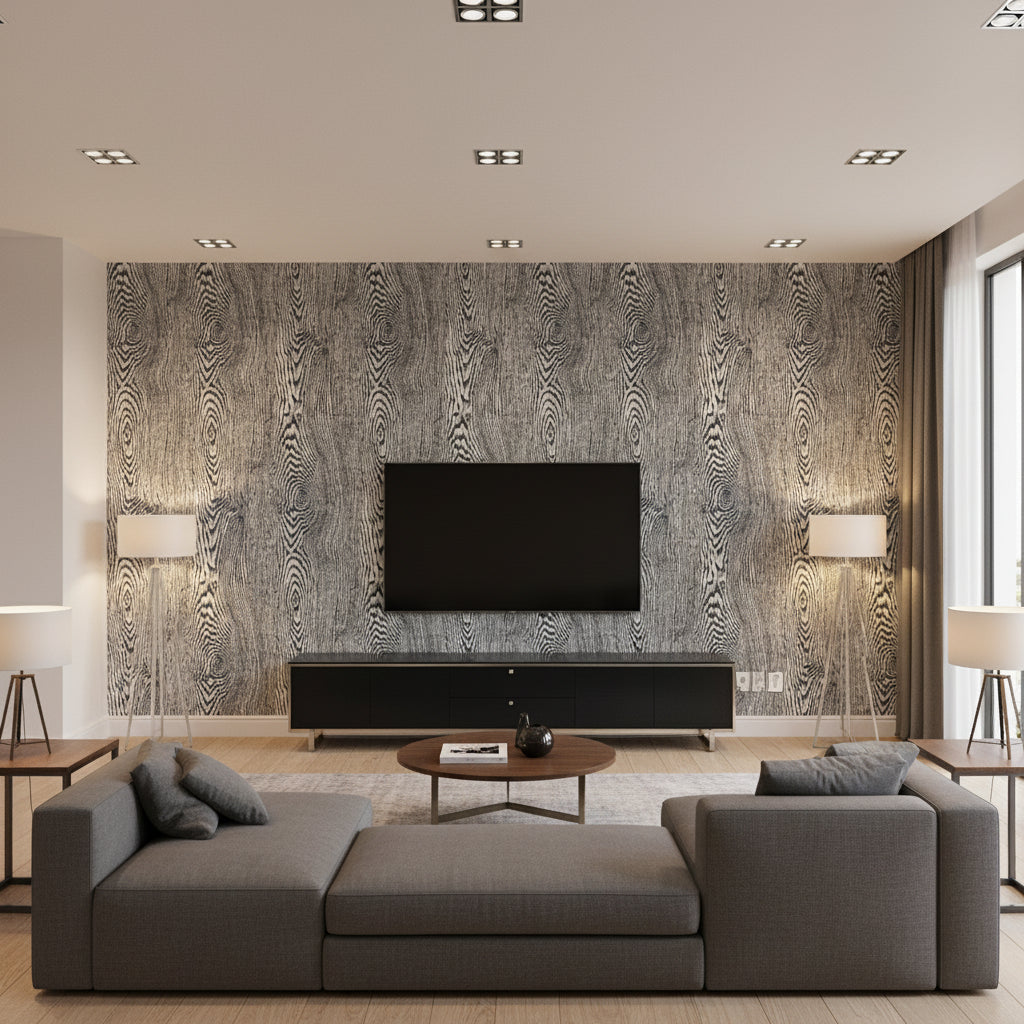 8013142.5.0 | Kravet - Living Room Visualization (AI-generated, may not be to scale. Verify pattern scale with product specifications.)