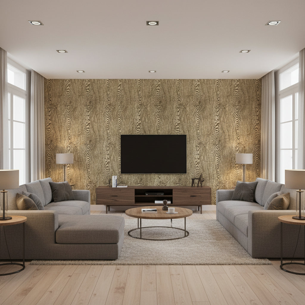 8013142.68.0 | Kravet - Living Room Visualization (AI-generated, may not be to scale. Verify pattern scale with product specifications.)