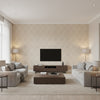 8023110.1.0 | Kravet - Living Room Visualization (AI-generated, may not be to scale. Verify pattern scale with product specifications.)