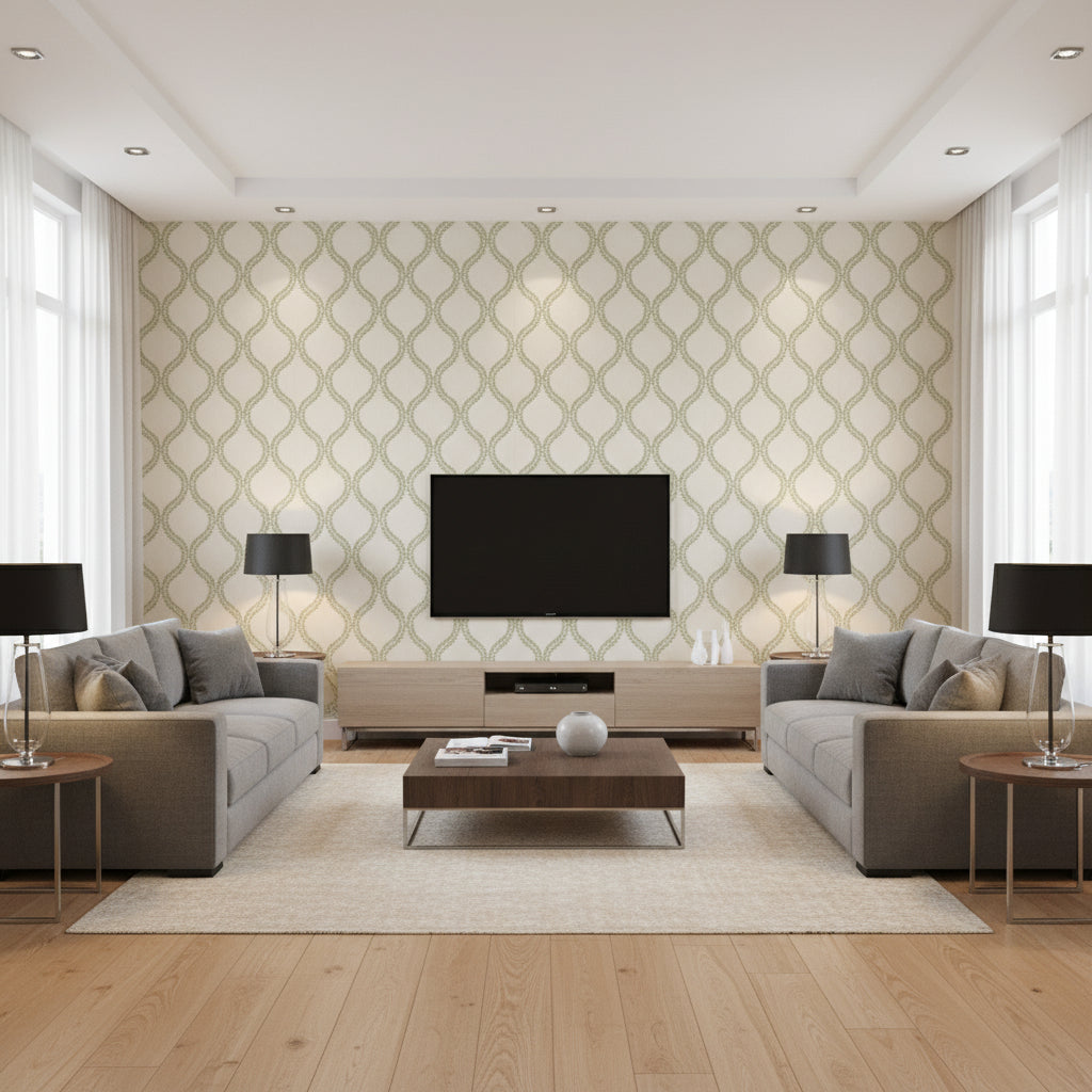 8023110.31.0 | Kravet - Living Room Visualization (AI-generated, may not be to scale. Verify pattern scale with product specifications.)