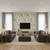 Adelyn Handblock - Celadon Multi By Lee Jofa | Lj Showroom Only 2018 | Botanical & Floral Multipurpose Print - Living Room Room Setting