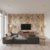 Adlington - Berry Multi By Lee Jofa | Manor House |Botanical & Floral Jacobeans Multipurpose Print - Living Room Room Setting