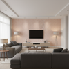Alfaro Weave - Blush Pink By Lee Jofa | Triana Weaves | Texture Upholstery - Living Room Room Setting