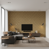 Allonby Weave - Fawn Gold By Lee Jofa | Linford Weaves |Plaid / Check Tone On Tone Upholstery Chenille - Living Room Room Setting