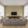 Allonby Weave - Flax Beige By Lee Jofa | Linford Weaves |Plaid / Check Tone On Tone Upholstery Chenille - Living Room Room Setting