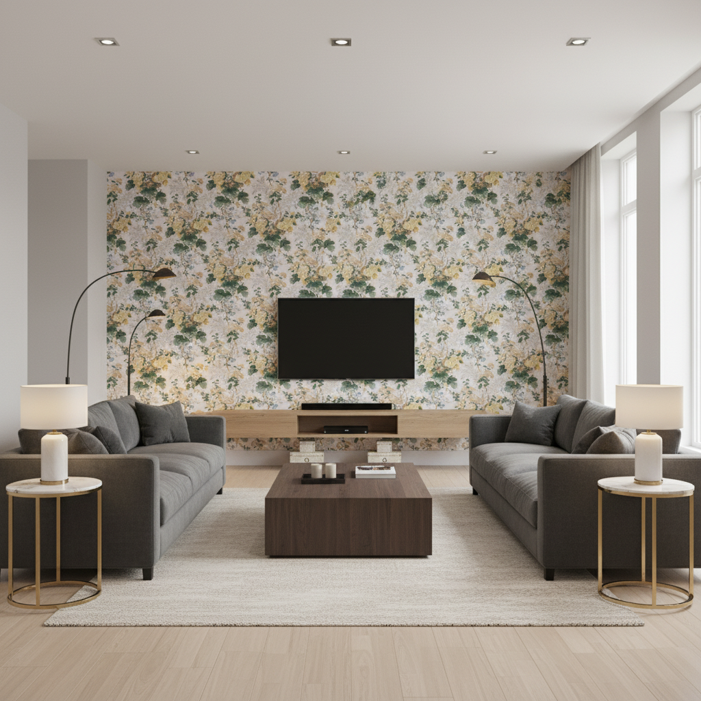 Althea Cotton P Citron - Living Room Room Setting