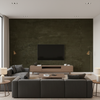 Arezzo - Bracken Olive Green By Lee Jofa | Paolo Moschino Fabrics | Solid Upholstery Velvet - Living Room Room Setting
