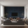 Arezzo - Ocean Blue By Lee Jofa | Paolo Moschino Fabrics | Solid Upholstery Velvet - Living Room Room Setting