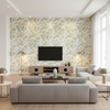 Augustine Print - Celadon Light Green By Lee Jofa | Avondale |Botanical & Floral  Multipurpose Print - Living Room Room Setting