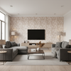 Beijing Blossom - Taupe Taupe By Lee Jofa | Paolo Moschino Fabrics |Botanical & Floral  Multipurpose Print - Living Room Room Setting