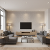 Bennett - Greige Grey By Lee Jofa | James Huniford |Solid Texture Upholstery Mohair - Living Room Room Setting