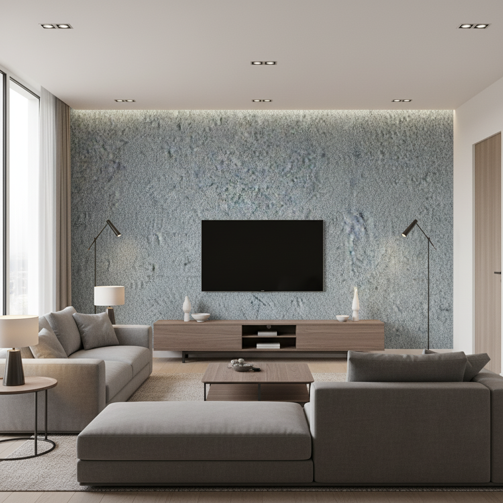 Bennett - Slate Blue Blue By Lee Jofa | James Huniford |Solid Texture Upholstery Mohair - Living Room Room Setting