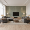 Blyth Weave - Mist Turquoise By Lee Jofa | Linford Weaves |Herringbone/Tweed  Upholstery Chenille - Living Room Room Setting