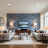 Bongol Velvet - Sapphire Blue By Lee Jofa | Mindoro | Animal/Insects Upholstery Velvet - Living Room Room Setting