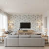 Bradford Emb - Juniper/Lagoon Multi By Lee Jofa | Westport | Botanical & Floral Multipurpose Embroidery - Living Room Room Setting