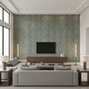 Callow Velvet - Aqua Turquoise By Lee Jofa | Harlington Velvets | Modern Upholstery Velvet - Living Room Room Setting