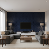 Callow Velvet - Midnight Dark Blue By Lee Jofa | Harlington Velvets | Modern Upholstery Velvet - Living Room Room Setting