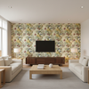Chinese Lantern - Lemon White By Lee Jofa |  |  Multipurpose Print - Living Room Room Setting