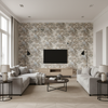 Chinese Lantern Ii - Pebble Neutral By Lee Jofa |  |  Multipurpose Print - Living Room Room Setting