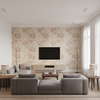 Davenport Print - Coral Orange By Lee Jofa | Garden Walk |Botanical & Floral  Multipurpose Print - Living Room Room Setting