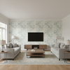 Davenport Print - Frost Blue Multi By Lee Jofa | Westport |Botanical & Floral  Multipurpose Print - Living Room Room Setting