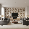 De La Tour - Brown Brown By Lee Jofa | Paolo Moschino Fabrics |Botanical & Floral  Multipurpose Print - Living Room Room Setting