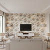 De La Tour - Lichen Multi By Lee Jofa | Paolo Moschino Fabrics |Botanical & Floral  Multipurpose Print - Living Room Room Setting