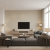 Dublin Linen - Biscuit Beige By Lee Jofa | Colour Complements Ii |Solid Texture Multipurpose - Living Room Room Setting
