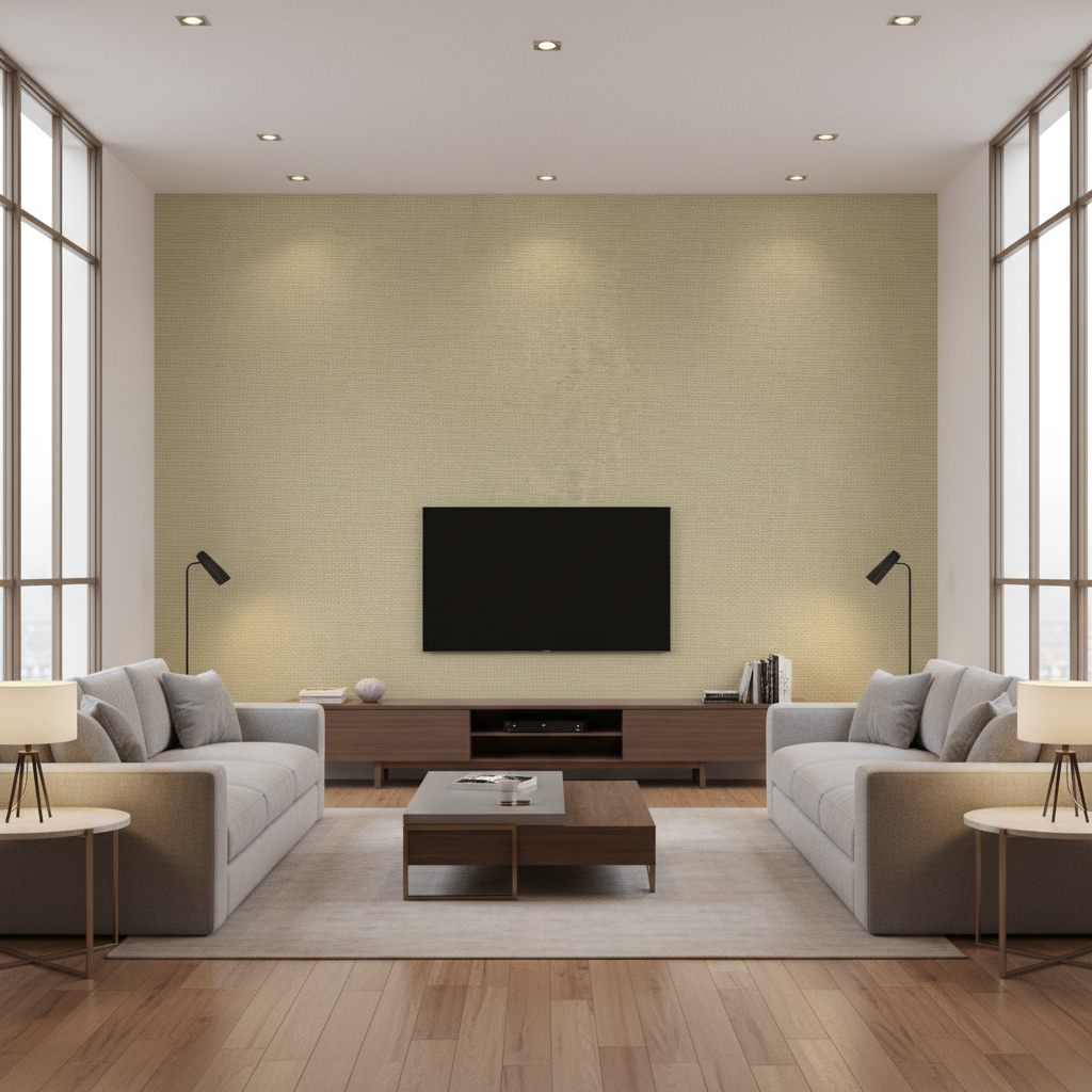 Dublin Linen - Linen Beige By Lee Jofa | Colour Complements Ii |Solid Texture Multipurpose - Living Room Room Setting