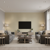 Dublin Linen - Natural Beige By Lee Jofa | Colour Complements Ii |Solid Texture Multipurpose - Living Room Room Setting